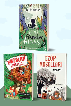 Gizli Renkler Adası/Talip Kurşun - Kozalak Krallığı/Büşra Ümmühan Samancıoğlu - Ezop Masalları/Aisopos