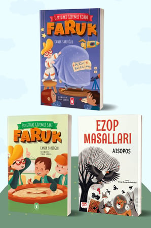 Uzaydaki Gizemli Robot Faruk - Sınıftaki Gizemli Saat Faruk/Caner Sarıoğlu - Ezop Masalları/Aisopos