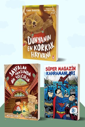 Dünyanın En Korkak Hayvanı/Caner Sarıoğlu - Sayfalar Arasında Bir Yolculuk/Müslüm Tekin - Süper Magazin Kahramanları/Vacip Örger