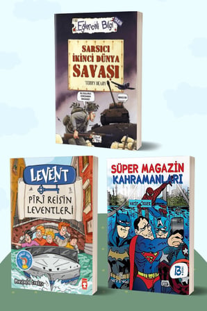 Sarsıcı İkinci Dünya Savaşı/Terry Deary - Levent Piri Reis’in Leventleri/Mustafa Orakçı - Süper Magazin Kahramanları/Vacip Örger