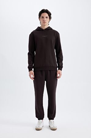 DeFacto Regular Fit Kapüşonlu Baskılı Sweatshirt C6131AX24AUBN337