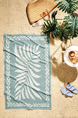 Özdilek Sun Boho Leaf Plaj Havlusu 90x150 cm