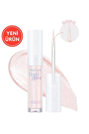 Işıltılı ve Şeffaf Likit Glitter CLIO Moon Glass Liquid Glitter Sweet Cloud (04 Pink Spread)