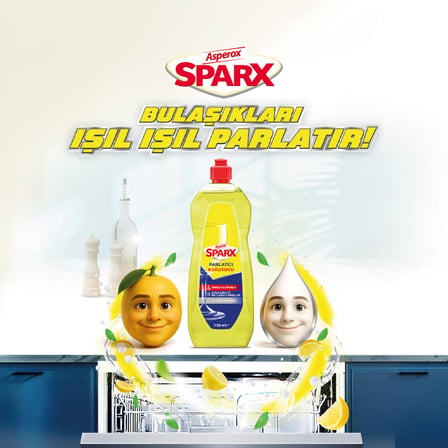 Asperox Sparx Bulaşık Makinesi Partlatıcı & Kurutucu Sirkeli ve Limonlu 750 ml