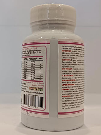 Güvey Otu Kapsül (OREGANO CAPSULE) 60 Adet