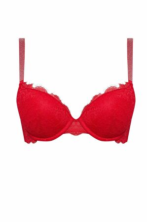DeFacto Dantelli Dolgulu Kırmızı Bra-Fall in Love D6408AX24WNRD59