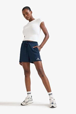 DeFactoFit NBA Brooklyn Nets Standart Fit Kısa Paça Krinkıl Kumaş Şort