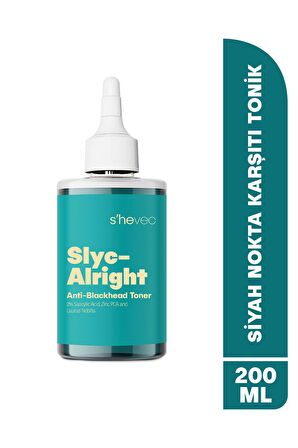 SLYC-ALRIGHT-Salisilik Asit Sivilce ve Siyah Nokta Karşıtı Arındırıcı & Canlandırıcı Bha Tonik 200ml