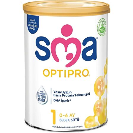 SMA 1 Optipro Probiyotik Bebek Sütü 800 gr x 2 Adet