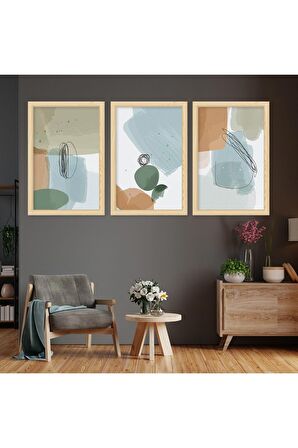 GÜMÜŞ AYNALI PLEKSİ ÇERÇEVELİ MODERN ALTIN SARISI BEYAZ ÇİÇEK DESENLİ SOYUT ÇİZİM TABLO