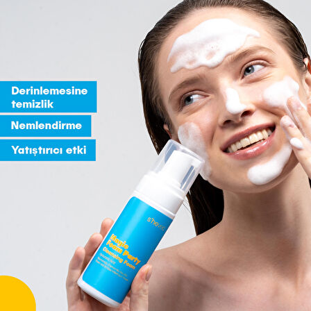 MAGIC FOAM PARTY - Yatıştırıcı Nemlendirici Etkili Yüz Temizleme Köpüğü |Tüm Cilt Tipleri 150ml