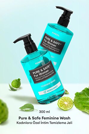 Kadınlara Özel İntim Temizleme Jeli KUNDAL Feminine Cleanser 300ml (Bergamot)