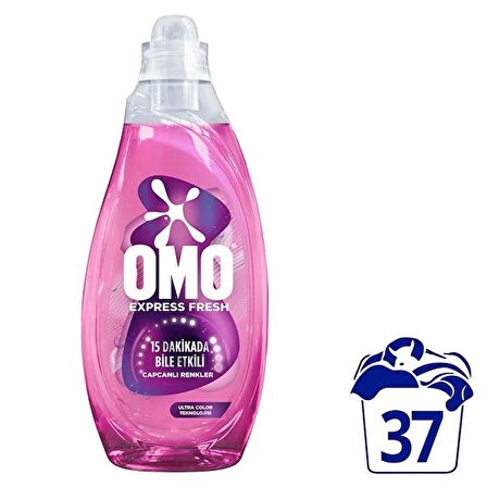 Omo Express Fresh Capcanlı Renkler Renkliler ve Siyahlar için Sıvı Deterjan 1.48 lt