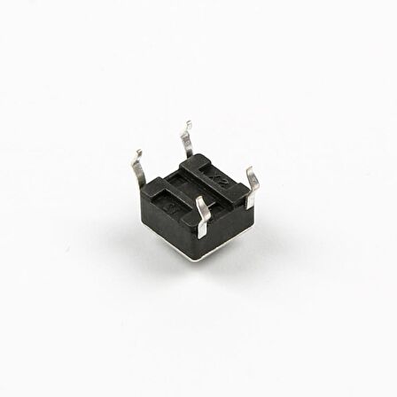 4 Pinli Push Buton - Siyah (6x6x5 mm)