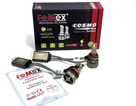 FEMEX Cosmo Plus H8/11 Far Ampulu CSP D-FORCE Chipset Led Xenon Led Headlight