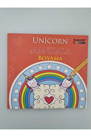4E Boyama Kitabı Çocuklar İçin Mandala Unicorn Karatay