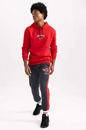 DeFactoFit NBA Chicago Bulls Standart Fit Jogger Eşofman Altı A9837AX23WNAR231