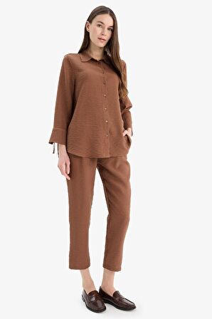 DeFacto Regular Fit Basic Düz Uzun Kollu Gömlek C3819AX25SPBN519