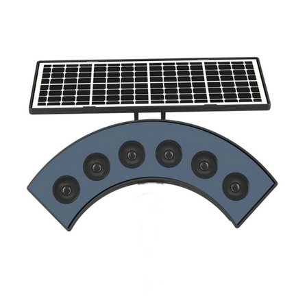 Güneş Enerjili Su Geçirmez Dış Mekan Ağaç Spotu 6 Ledli Solar Bahçe Dekoru Sütun Aydınlatma