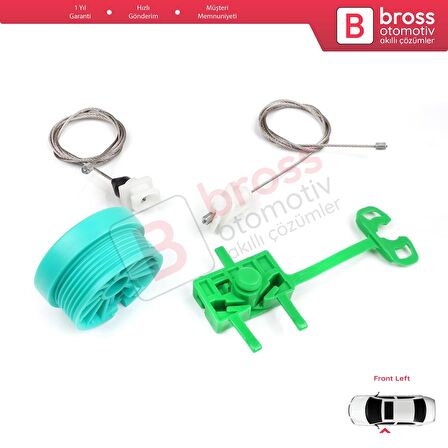 Fiat Punto MK2 188 188AX 1999-2005 3/5 Kapı 0046536312 İçin Ön Sol Kapı Cam Kriko Tamir Seti