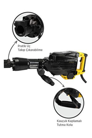 RTM2760 Elektropnömatik Sds Hex Kırıcı 1700 W 60 Jul
