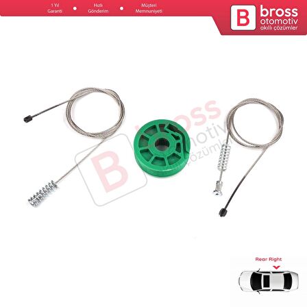 Audi A4 S4 RS4 B5 8D2 8D5 1994-2002 4/5 Kapı 8D0839462 İçin Elektrikli Arka Sağ Cam Kriko Tamir Seti