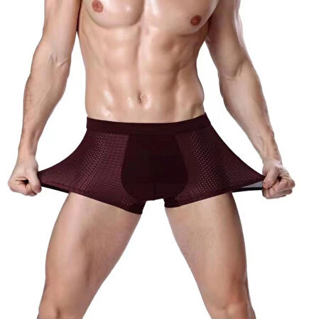  Dikişsiz Buz Ipek Ter Uzaklaştıran Spor Sürdürülebilir Özel Erkek Iç Giyim 4 Parça 1001 Boxer