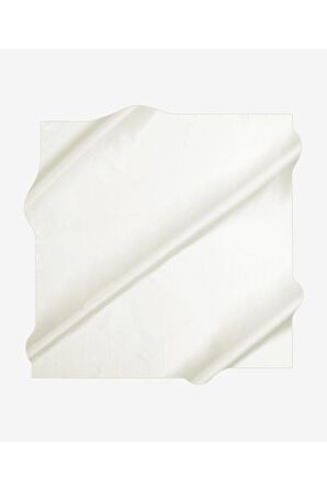 Aker Eşarp Beyaz Kadın Düz İpek Eşarp