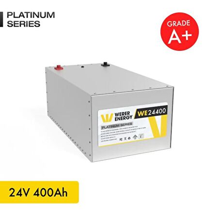 24V 400Ah LiFePO4 Platinum Series Bluetooth'lu Lityum Demir Fosfat Akü 