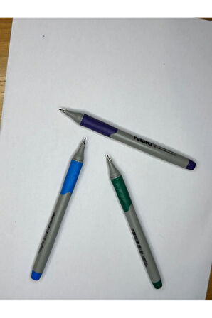 Fineliner Keçeli Kalem 0,4 mm (1 Adet Mavi+ 1 Adet Mor + 1 Adet Yeşil)