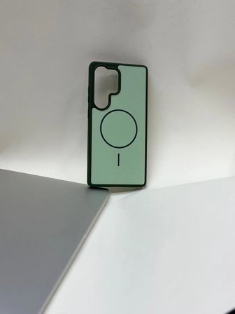 Samsung Galaxy S25 Ultra Uyumlu MagSafe Özellikli Lansman Kılıf - Sararmayan Kristal Şeffaf