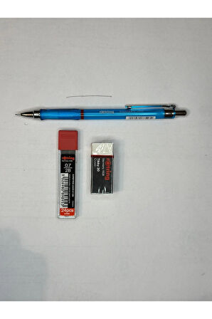 Visuclick Versatil Kalem 3’lü Okul Seti, Uçlu Kalem 0.7 mm, 0.7 Uç 2B, Silgi Hediye