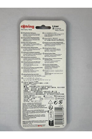 Fineliner, İnce Keçe Uçlu Kalem 0.4 mm, 4'lü Paket, Canlı Renkler