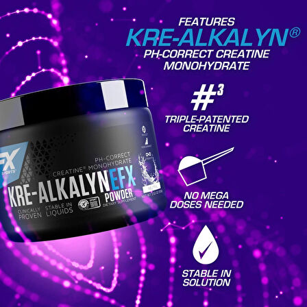 EFX Sports Kre-Alkalyn Creatine Powder 100 Grams