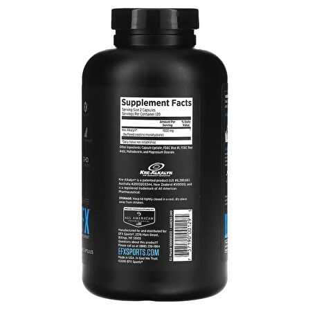 EFX Kre-Alkalyn Creatine 240 KAPSÜL