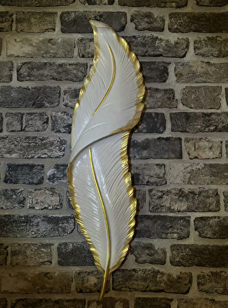 Tüy aplik led'li pilli dekoratif duvar dekoru