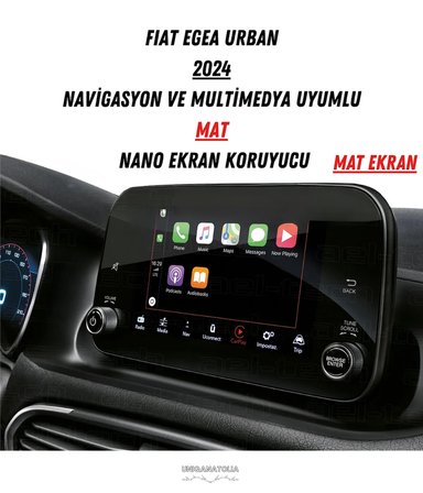 Fıat Egea Urban 2024 Navigasyon ve Multimedya Uyumlu Mat Ekran Koruyucu