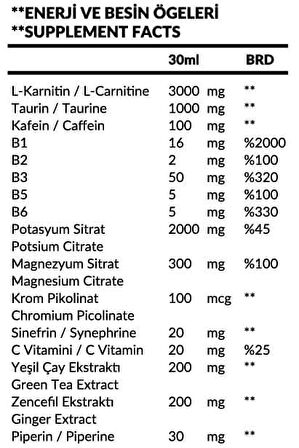 Powertech Thermotech Karadut Aromalı Kapsül 20 Ampul 3000 mg