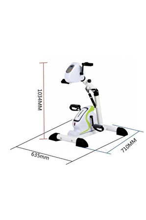 MEDLAY Elektrikli Çift Pedallı Egzersiz Bisikleti, Çift Motorlu El Kol Ayak Egzersiz Pedalı