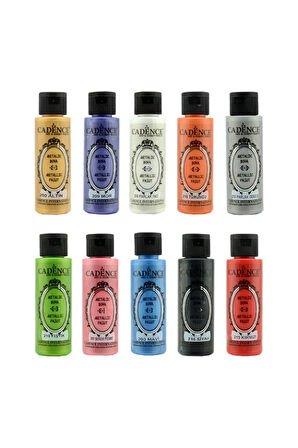 Metalik Boya Seti 10 Renk 70ml 70-metalik