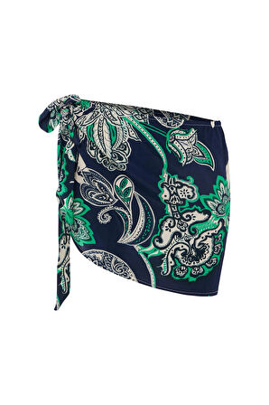 Kadın Renkli Baskılı Viskon Pareo