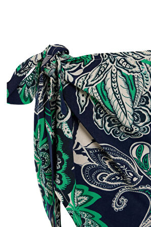 Kadın Renkli Baskılı Viskon Pareo