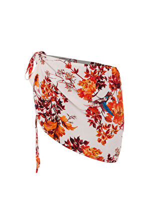 Kadın Renkli Baskılı Viskon Pareo