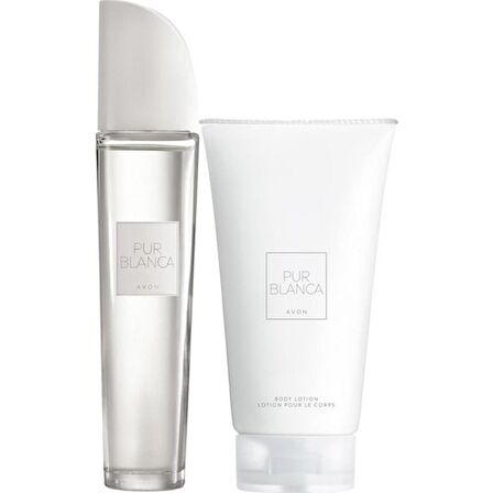 Avon Pur Blanca Parfüm Edt 50 Ml + Vücut Losyonu 150 ml.