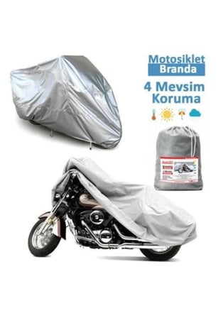 Gilera Gp800 Arka Çanta Uyumlu Motor Branda Örtü Ekonomik Koruma Gri