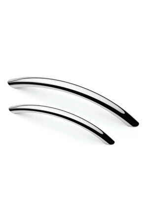 Eko Kumru Yay Alüminyum Metal Lüks Modern Mobilya Çekmece Mutfak Dolabı Kulpu Krom 224mm