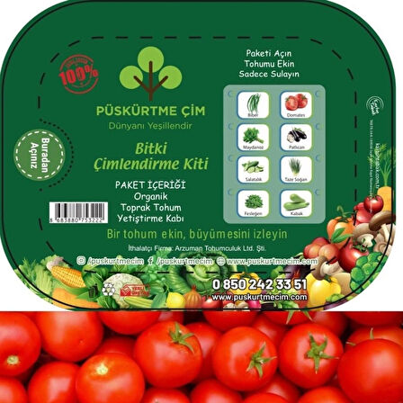 PÜSKÜRTME ÇİM DOMATES SEBZE KİTİ