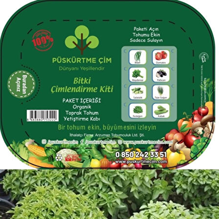 PÜSKÜRTME ÇİM FESLEĞEN SEBZE KİTİ