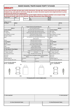 Tüvtürk Uyumlu Araç Trafik Seti Muayene Seti Eko