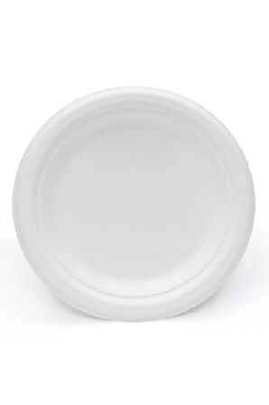 Ekolojik 24 Kişilik Parti Piknik Sofra Sunum Seti - Doğal Tabak Bardak Çatal Kaşık Takımı - 18 Cm 